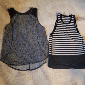 Lot of two Lululemon tank tops